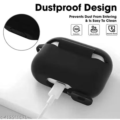 AirPods Pro TWS Bluetooth Earbuds with Silicone Case – Wireless Earphones with HD Sound, Touch Control & 3 Hours Playback (White)